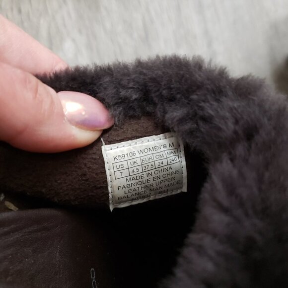 Rockport Katja Shearling Mule Brown Suede Sz 7 - Picture 9 of 10